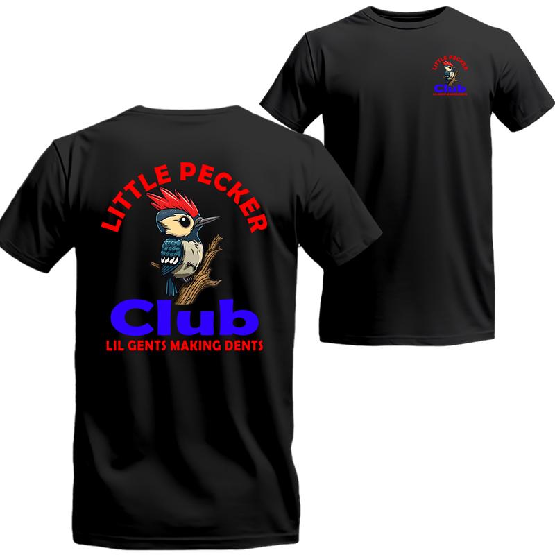 Little Pecker Club Double Sided Tshirt, Trending shirt, Little Pecker Short Sleeve Tee, Unisex Shirt, Menswear Top