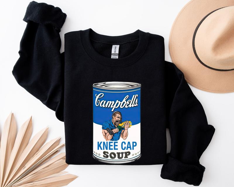 Detroit Lions Sweatshirt, Detroit Dan Campbell's Kneecap Soup Graphic Sweatshirt