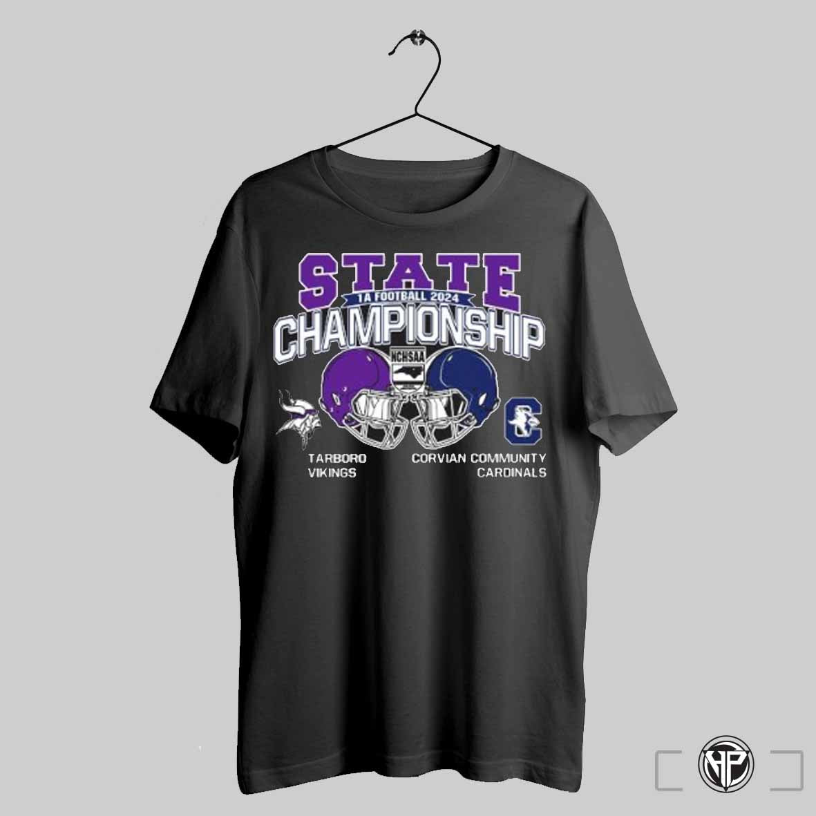 Tarboro Vikings Vs Corvian Community Cardinals 2024 1a Football State Championship Head To Head T Shirt Trendy Sweatshirt