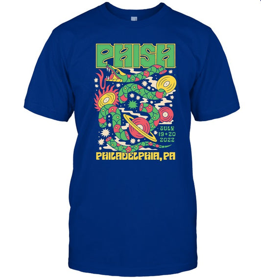 Phish 2022 Philadelphia Pa Summer Tour Tee