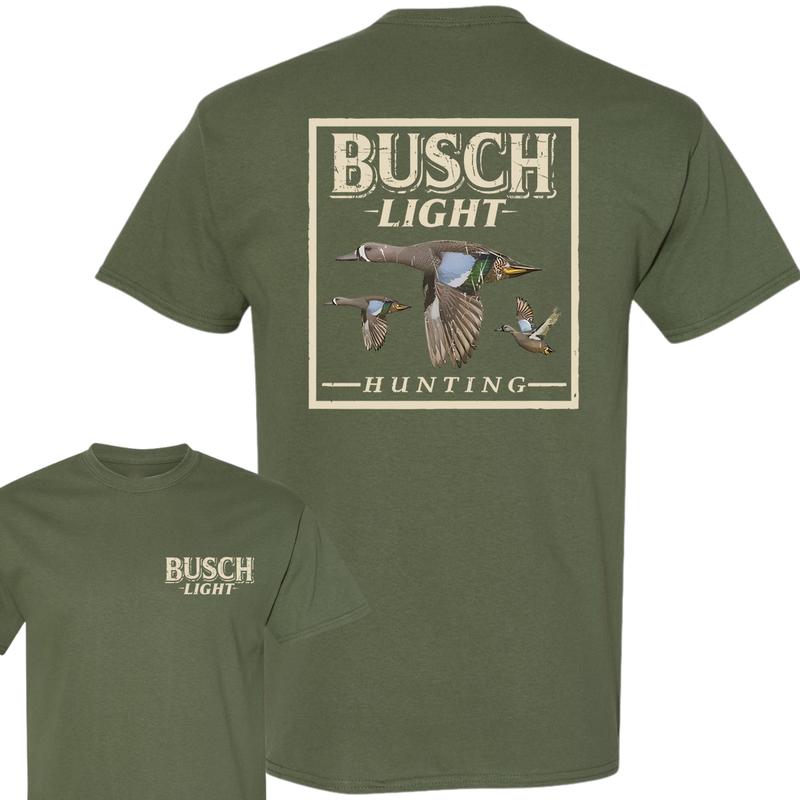 Busch Light Hunting Camo Duck T-Shirt, Unisex T-Shirt, Full Color T-Shirt, For Men, For Women