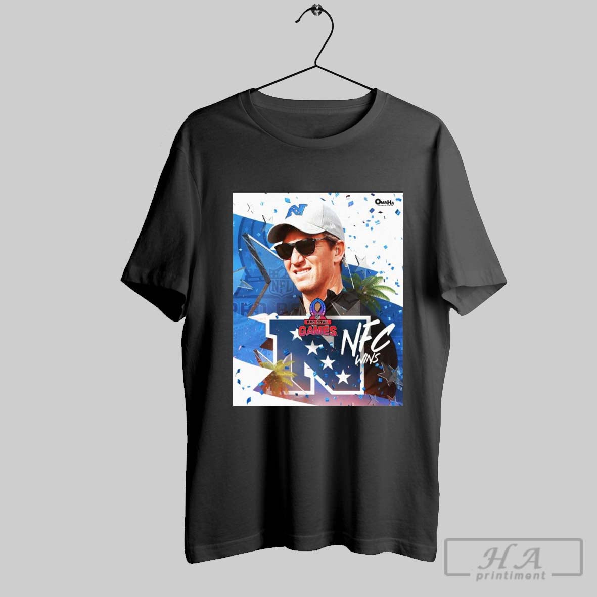 Poster Eli Manning New York Giants Football Nfc Wins Take The 2025 Pro Bowl Games T Shirt