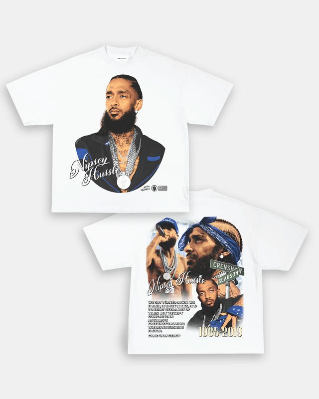 NIPSEY HUSSLE V2 TEE - [DS] , Free Shipping, Unisex T-Shirt, Sweatshirt, Tour shirt, Rapper Shirt, Graphic Shirt, big face tee,