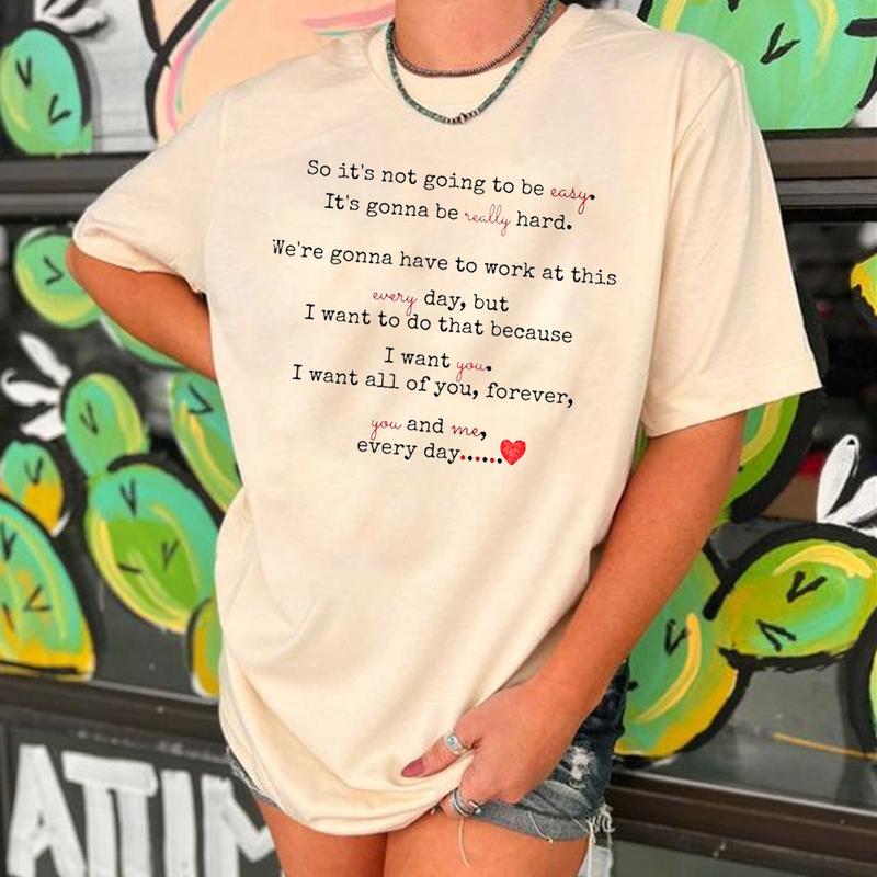 So it's not gonna be easy Unisex Softstyle Vintage Shirt, Gift For Woman and Man Unisex T-Shirt