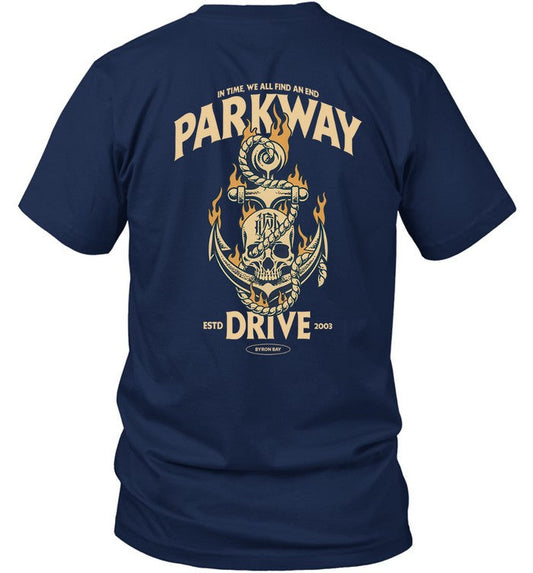 2024 Parkway Drive Skull & Anchor Hot T-Shirt