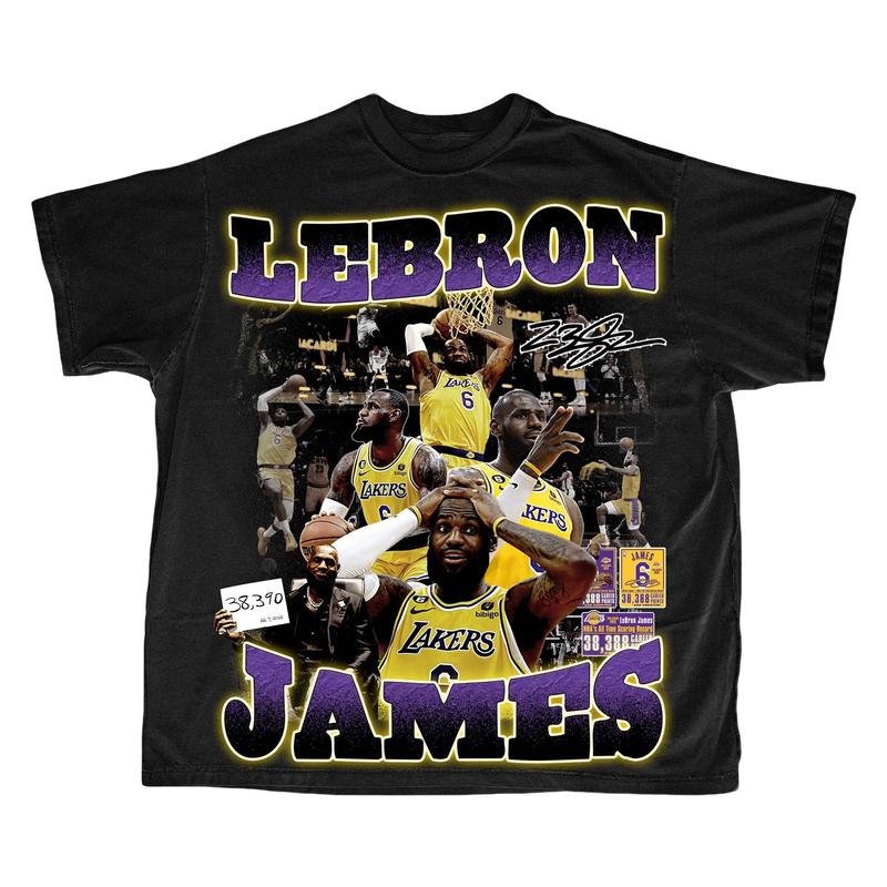 LEBRON JAMES GOAT GRAPHIC TEE â€“ STREETWEAR