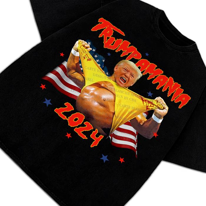 Donald Trump Trumpster Ripping Shirt Like Hogan President 2024 Victory Custom Graphic T-Shirt
