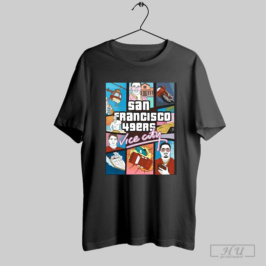 Poster San Francisco 49ers Vice City Drawing The Niners Redemption Tour Day 106