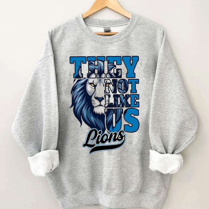 They Not Like Us Detroit Sweatshirt, Football Crewneck, Detroit For Fan, Vintage shirt, 90s Shirt