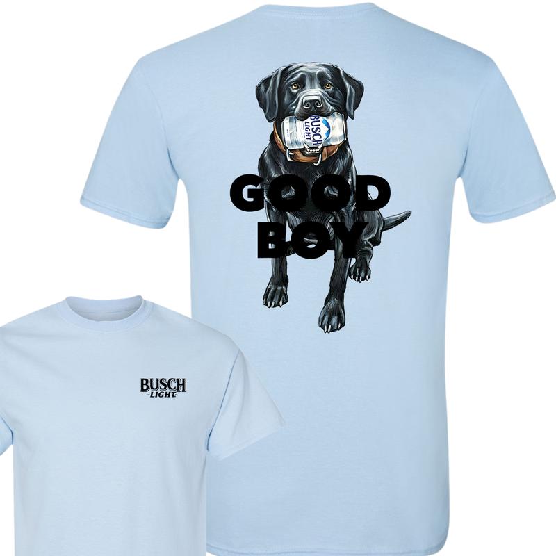 Busch Light Good Boy T-Shirt, Beer Lover Graphic T-Shirt, Full Color T-Shirt, For Men, For Women