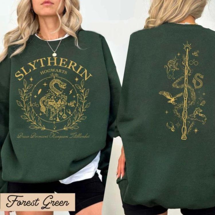 Vintage Hogwarts Shirt, Harry Potter Sweatshirt Cotton Womenswear, Gryffindor Sweater, Harry Potter Sweatshirt, Wizard Houses Hoodie, Unisex Graphic S