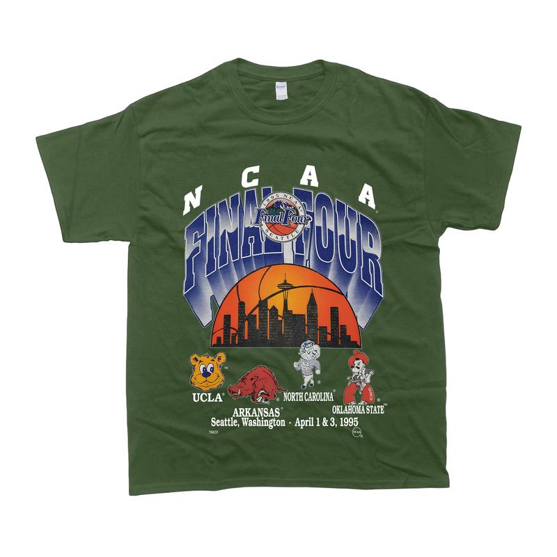 Vintage 1995 NCAA Final Four T-Shirt Large Casual Cotton Top Graphic Menswear Soft