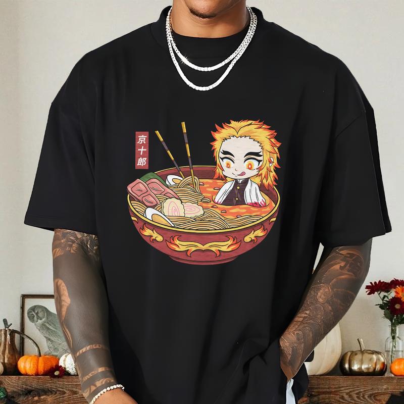 Ramen Rengoku Kyojuro Demon Slayer characters shirt, Kimetsu No Yaiba t-shirt, anime sweatshirt hoodie, Tanjiro shirt, Rengoku t-shirt