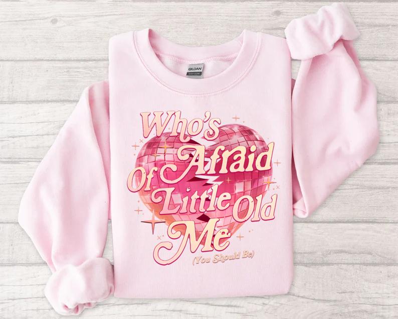 Who's Afraid Of Little Old Me Shirt, You Should Be T-Shirt, Romantic Vintage Heart T-Shirt
