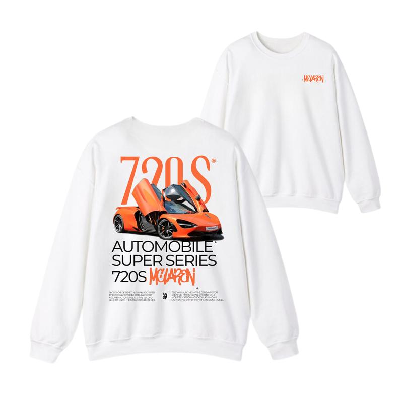 MCLarenn 720S T-shirt, Hoodie, Sweater, Car Enthusiast Shirt, Car Clothing, Unisex, Vintage car shirt Classic Cotton