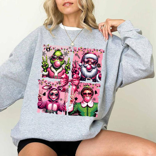 The Boys Of Winter Sweater, Christmas 90â€™s Series Sweater, Pink Christmas Movie Sweater, Christmas Movie Characters Sweater, Funny Holiday Sweater