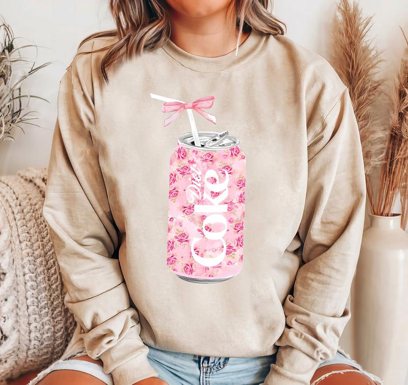 Dr. Pepper Coquette Bow Pink Sweatshirt T Shirt Hoodie, Dr. Pepper Crewneck, Dr. Pepper Lover, I Need Dr. Pepper, Coquette, Dr. Pepper Lover, Gift for