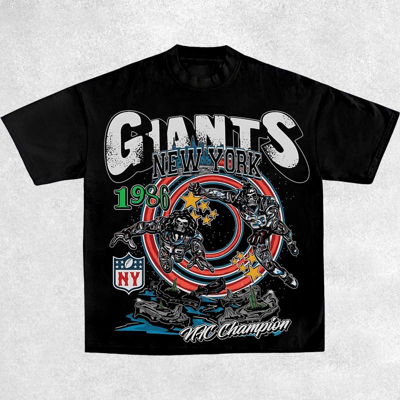 Giants Shirt, Vintage 90s Unisex Football Tees, Football T-Shirts, Sports Shirt, Game Day Tee, Football Fan Gifts Crewneck Clothing