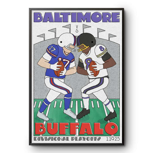 Divisional Playoffs Baltimore Ravens Vs Buffalo Bills Jan 19, 2025 Poster