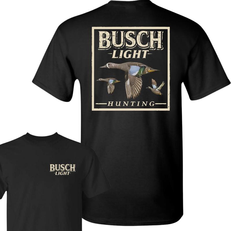 Busch Light Hunting Camo Duck T-Shirt, Unisex T-Shirt, Full Color T-Shirt, For Men, For Women