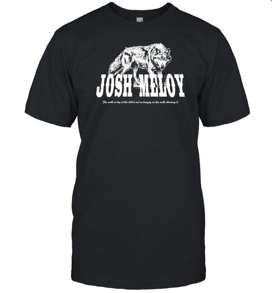 Josh Meloy Wolf T-Shirt, Hoodie, Tank Top, Sweater And Long Sleeve T-Shirt-Unisex T-Shirt