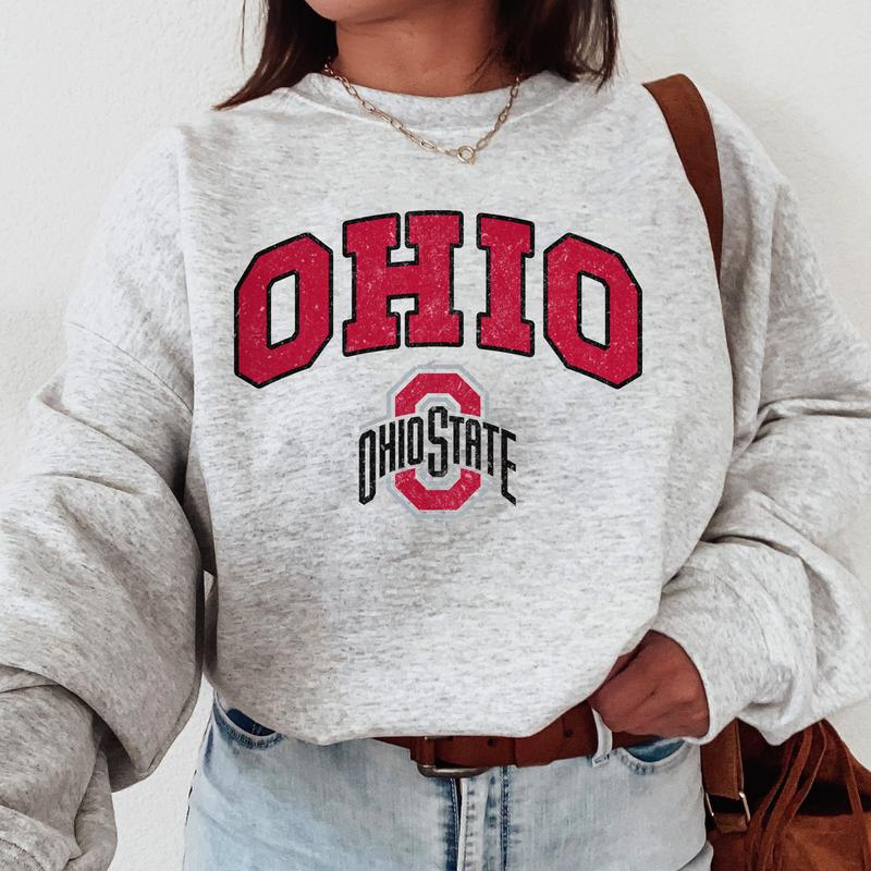 Ohio State Buckeyes Vintage Football NCAA Trendy Sweatshirt, Ohio State University Unisex Football NCAA Shirt, Gift For Men, Gift For Girls, Crewneck,
