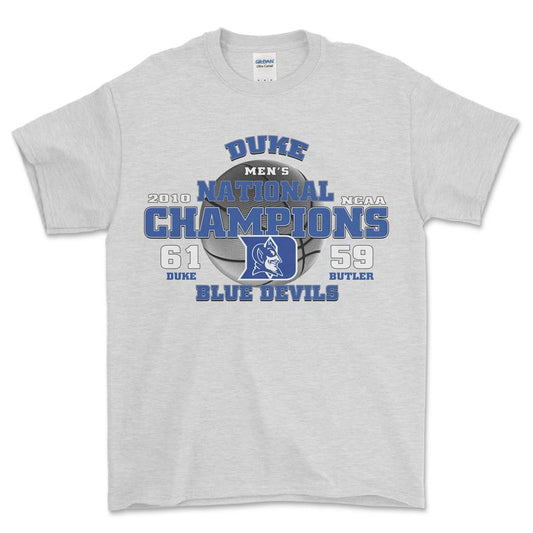 2010 Duke NCAA National Champions T-Shirt, graphic vintage sports tees for men
