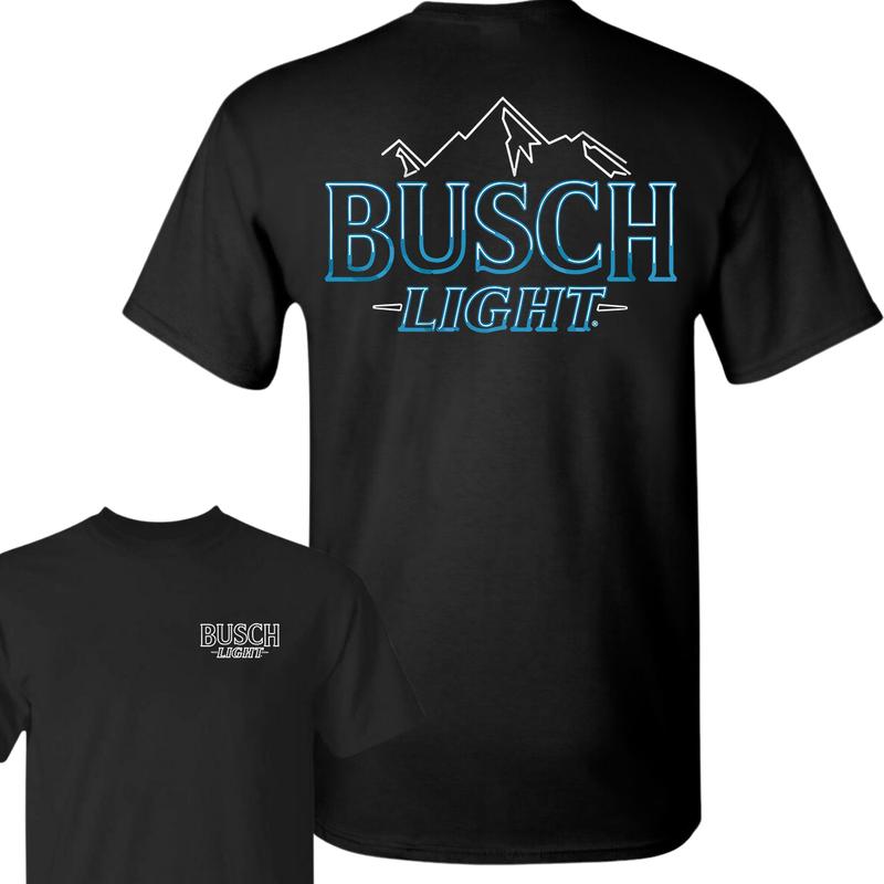 Busch Light Neon Sign Logo T-Shirt, Full Color T-Shirt, Unisex T-Shirt, For Men, For Women
