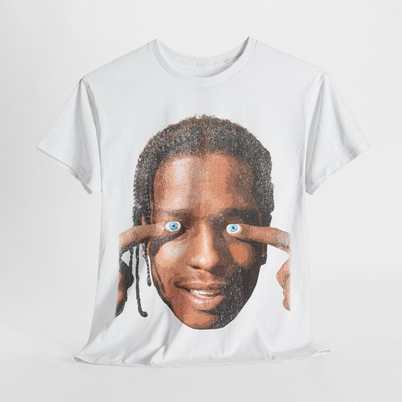 Asap Rocky Nails Eyes T-Shirt Unisex Trippy Hip-Hop Style Graphic Bootleg