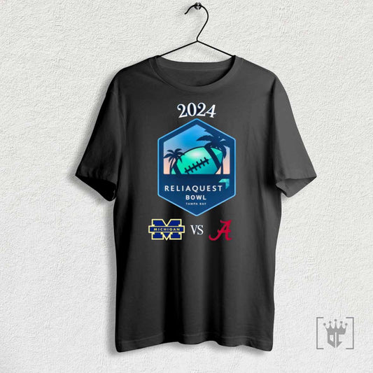 Reliaquest Bowl Alabama Crimson Tide Vs Michigan Wolverines Matchup At Raymond James Stadium In Tampa Fl On December 31st 2024 Ncaa Unisex T Shirt