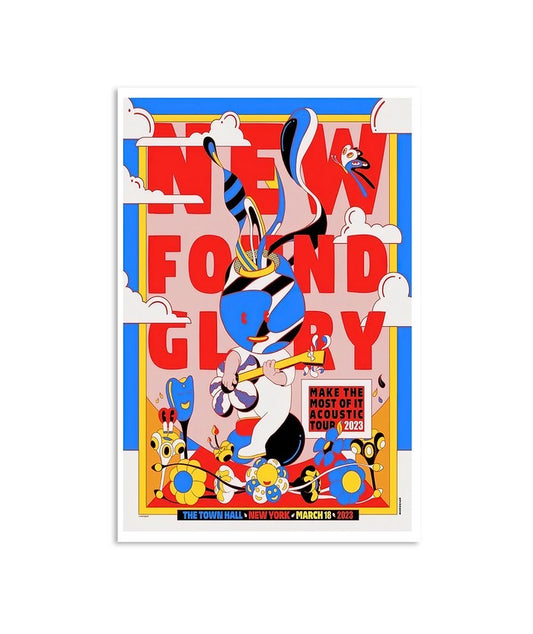 New Found Glory New York, March 18 2023, Acoustic Tour, The Town Hall NY Poster