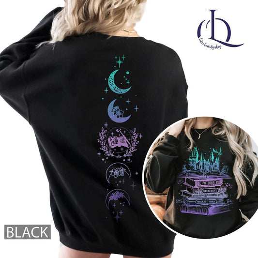 Vintage Wizard Hogwarts Sweatshirt, Harry Potter Shirt, Wizard Castle Book 2 Sides Shirt, Wizard School Shirts, Universal Shirts, Wizard Tshirt, HP fa
