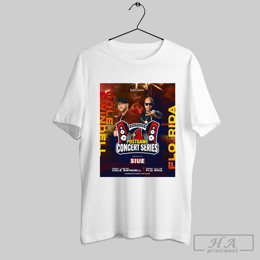 Poster St Louis Cardinals Postgame Concert Series Friday 06 20 2025 Cole Swindell Friday 07 25 Flo Rida T Shirt