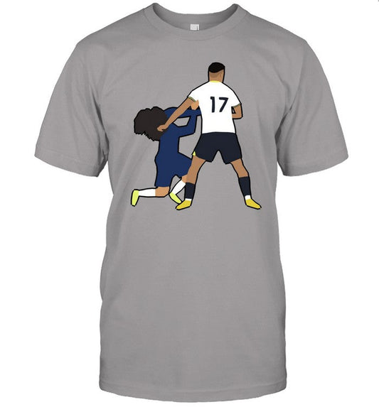 Cristian Romero Not Committing A Foul Tottenham Hotspur Shirt