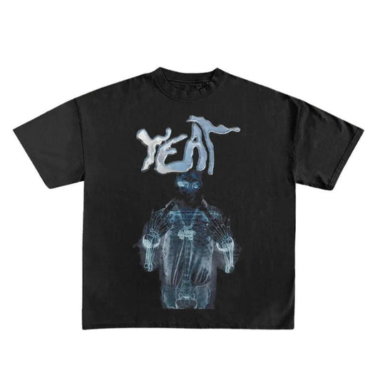 Yeat Print Short Sleeve Graphic Unisex T-Shirt Menswear Top Underwear Man Tshirt Streetwear Tropical Shortsleeve Crewneck Round Neck