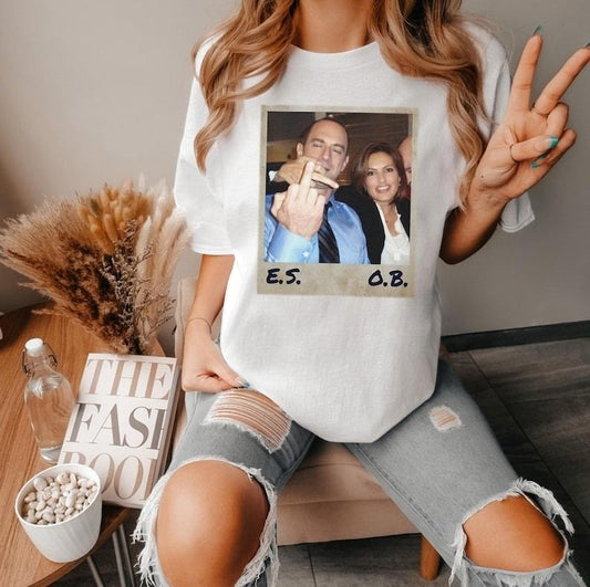 Retro Elliot Stabler And Olivia Benson T-Shirt, Elliot And Olivia Shirt, Law And Order SVU Tee, 90s Graphic Tee, 90s Movie Shirt