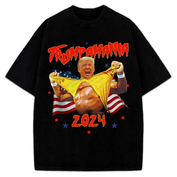 Donald Trump Trumpster Ripping Shirt Like Hogan President 2024 Victory Custom Graphic T-Shirt