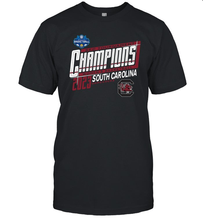 SEC Tournament Champions Womenâ€™s Basketball 2023 South Carolina Gamecocks T-Shirt