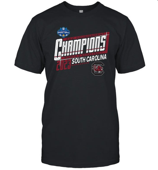 SEC Tournament Champions Womenâ€™s Basketball 2023 South Carolina Gamecocks T-Shirt
