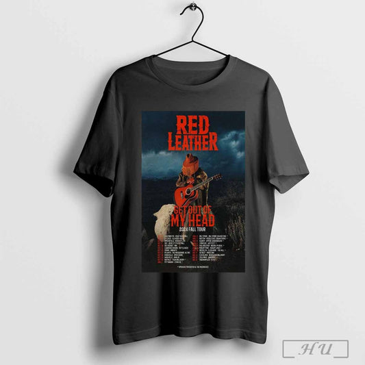 Red Leather Get Out Of My Head Fall Tour 2024 Poster T Shirt