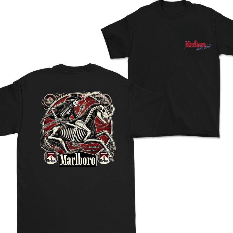 Marlboro Cowboy Killer Hoodie and Crewneck T-Shirt Set - Unisex Sweatshirt - Comfort, Cotton