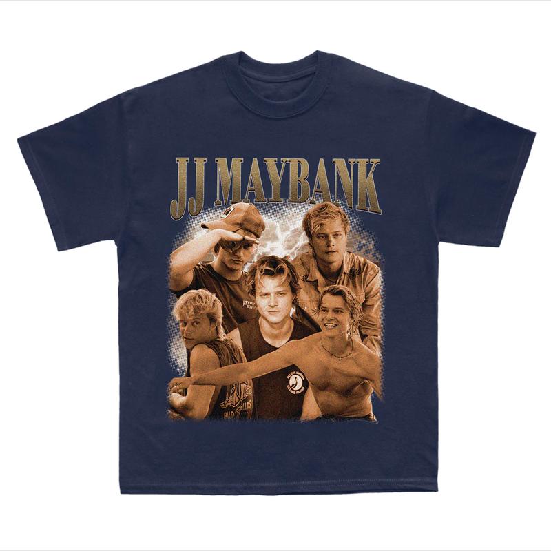 JJ Maybank Outer Banks Vintage Graphic Tee - Retro Vintage Apparel -  Bootleg Shirt, Gift For Movies Lovers, Gift For Men And Women Casual Fit