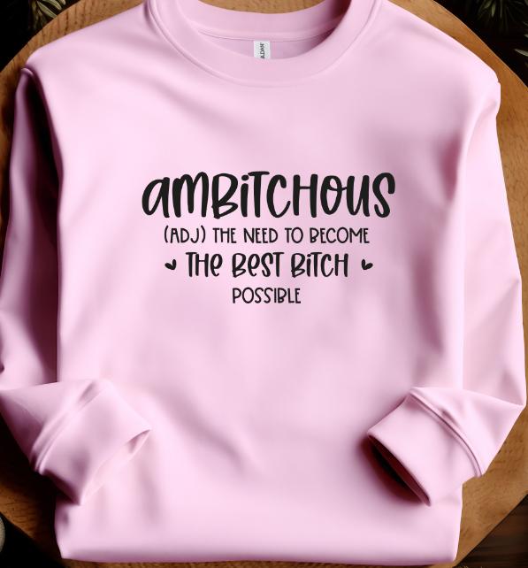 Ambitious Sweatshirt Casual Pullover Hoodie Sweaters