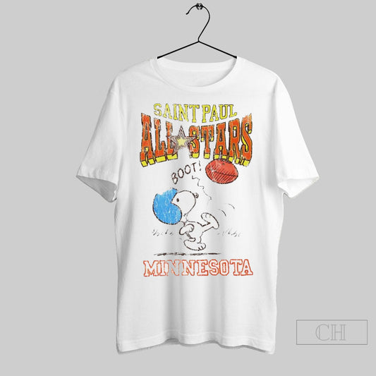 Snoopy Peanuts All Stars Minnesota Vikings Vintage Shirt Sweater