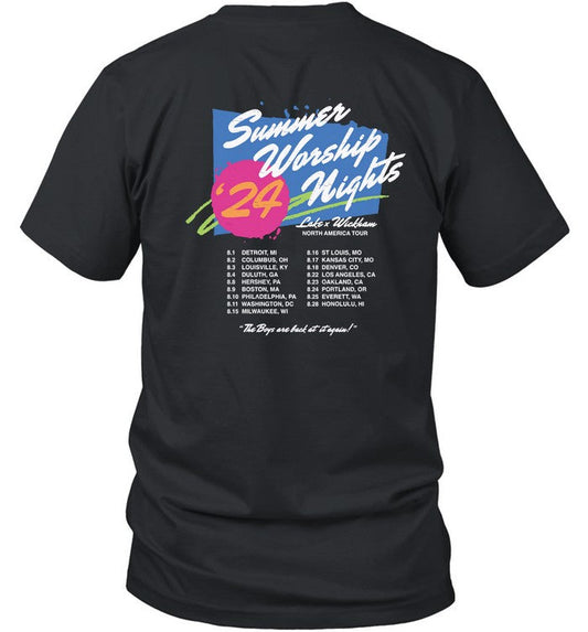 Summer Worship Nights Lake X Wickham North America Tour 2024 T Shirt
