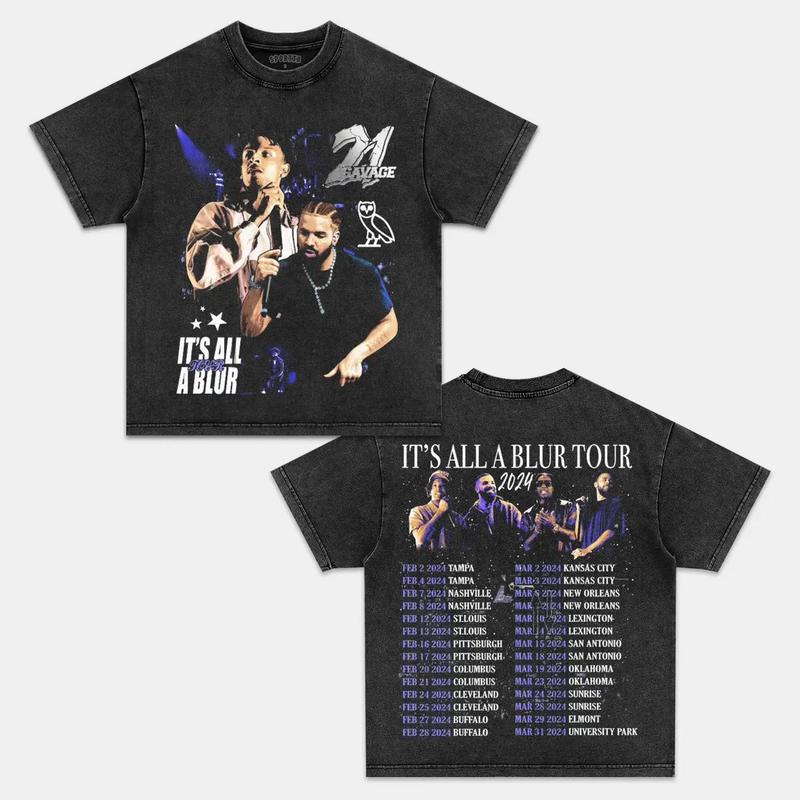 21 savage & DRAKE Double Printed Short Sleeve Tee Cotton Vintage Shirt To Match Sneaker Hiphop Clothing Rapper Merch Shirt, Hiphop Tour Concert 2024, Gift For Fan Y2K Aesthetic Hoodie Sweatshirt