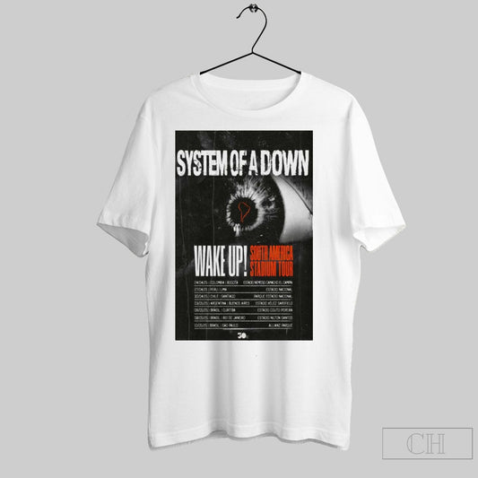 System Of A Down Wake Up 2025 Poster South America Stadium Shirt Sweater