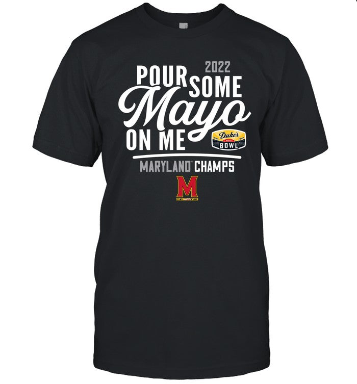2022 Duke's Mayo Bowl Maryland Terrapins Champions T-Shirt