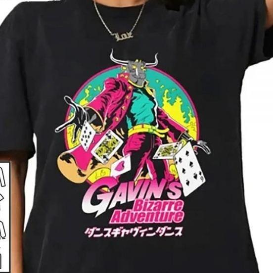 Gavin T-Shirt, Dance Gavin Dance Friends Tour T-Shirt Collar Cotton