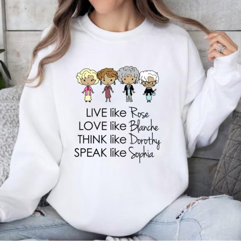 Vintgae Golden Girls Shirt, 80's TV Shirt, Golden Girls Names Shirt, Golden Girl Gift Shirt, Golden Girls Fan Shirt